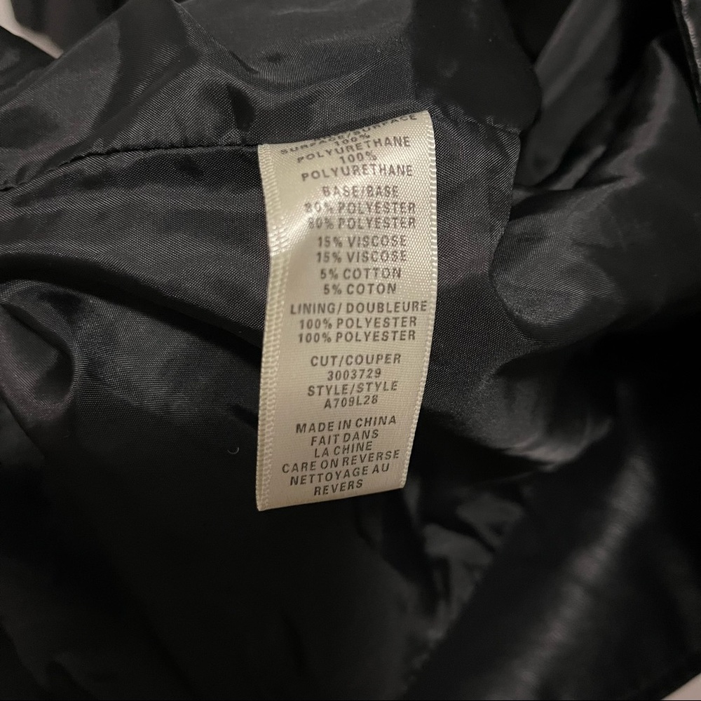 Max Studio Women's Long Leatherette Jacket - Picture 9 of 9